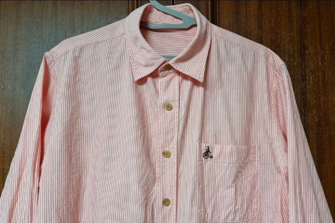 빈폴 핑크 스트라이프 롱슬리브 셔츠  100 상품이미지2