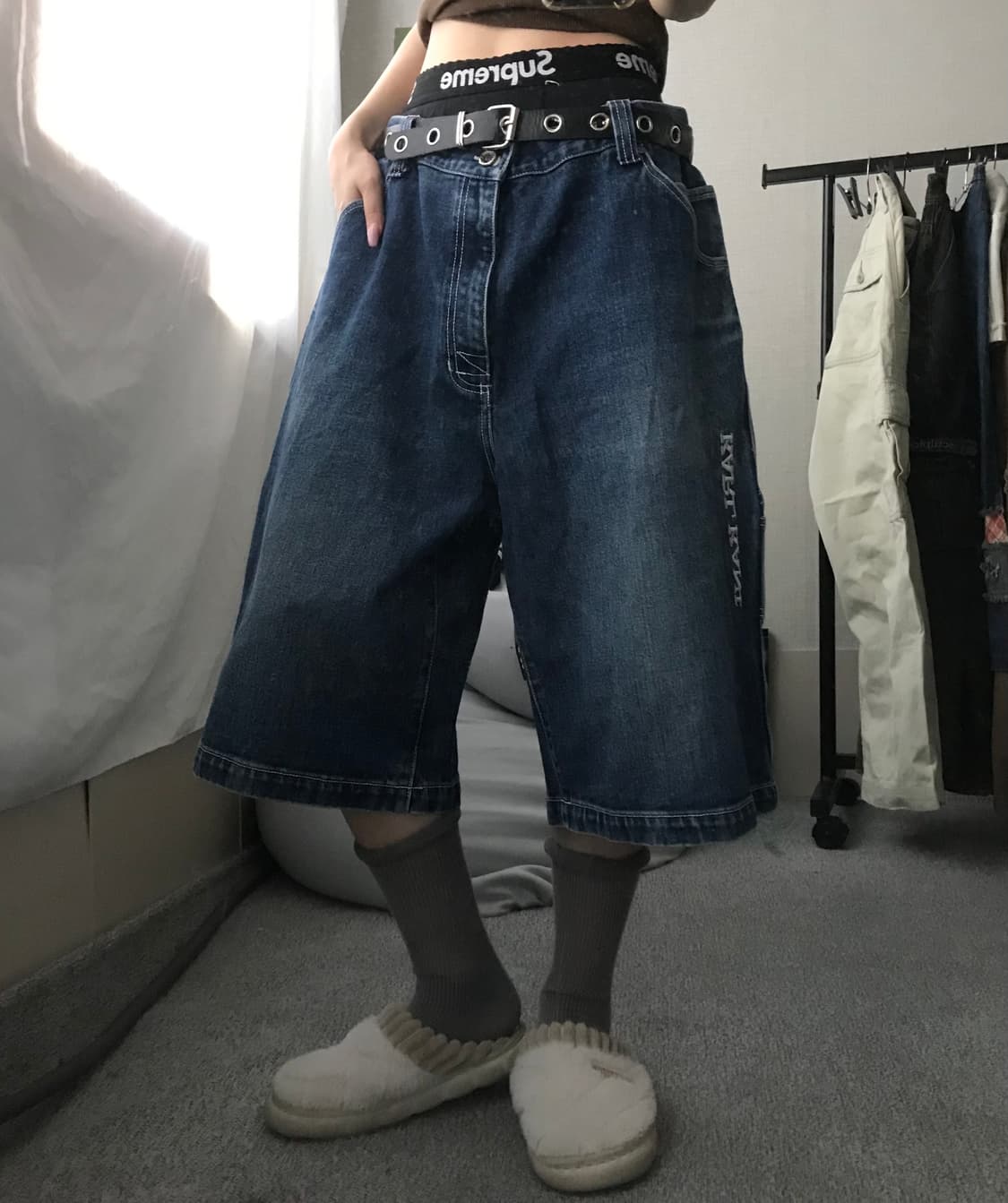 칼카니 00s 데님버뮤다팬츠 상품이미지2