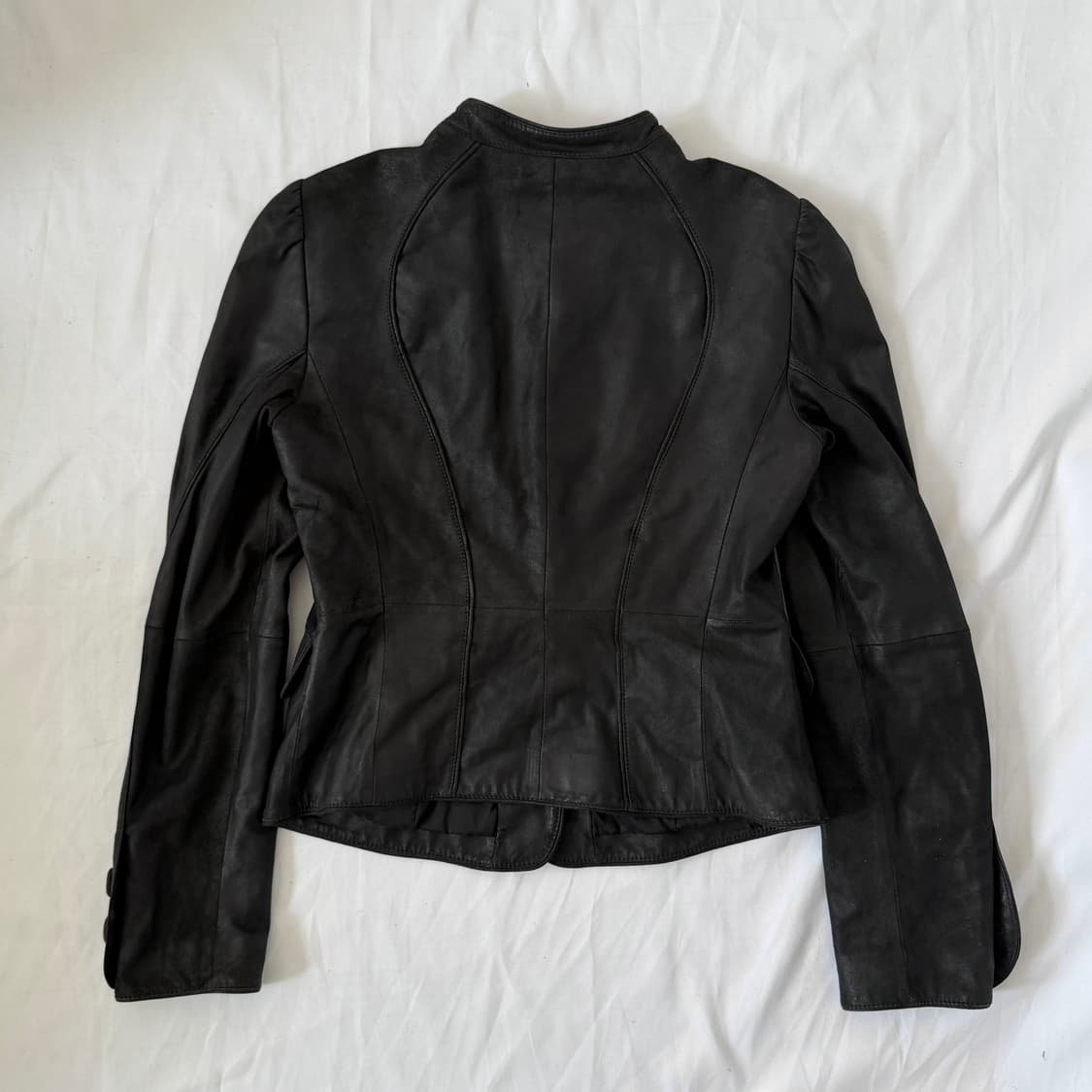 아르마니 꼴레지오니 고트 스킨 레더 자켓 상품이미지4