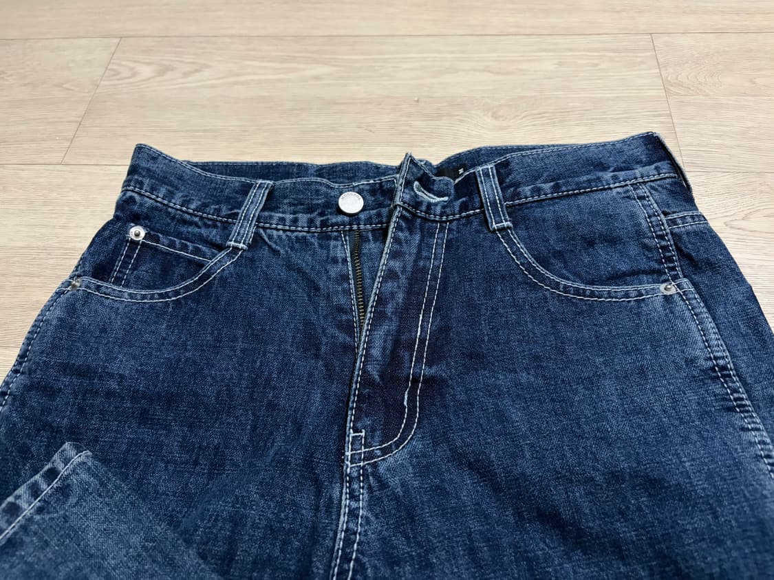 몽돌 시그니처 스트레이트 데님진 딥블루 M 상품이미지7