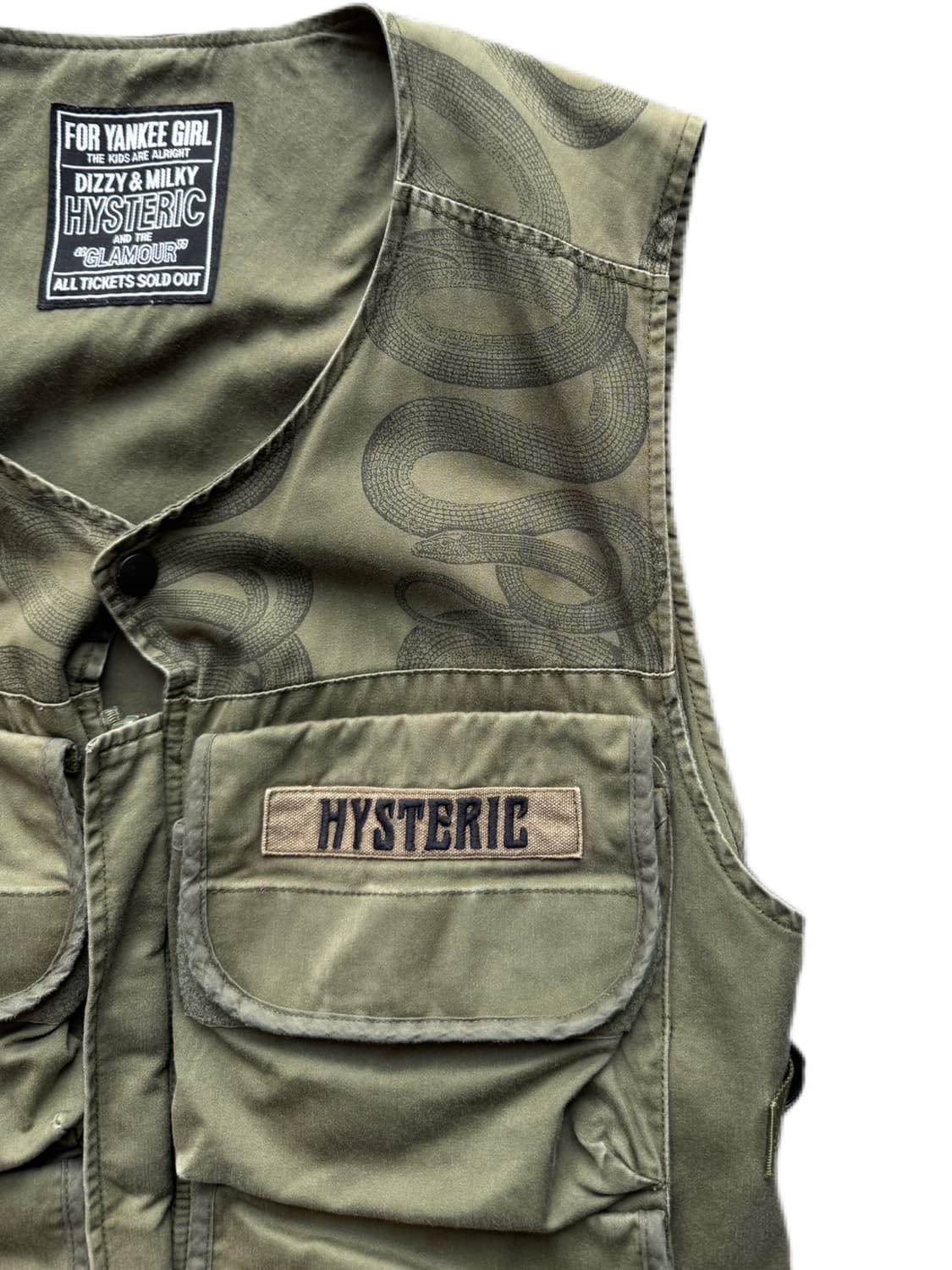 히스테릭 글래머 스네이크 루프 라디오 베스트 F(L) 상품이미지4