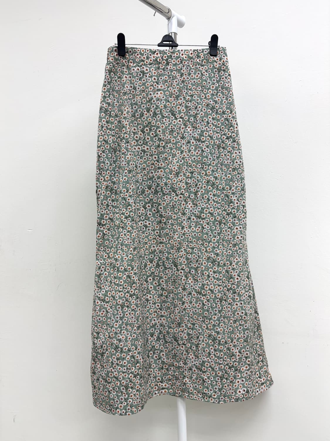 빈티지 민트 플로럴 머메이드 스커트 상품이미지4