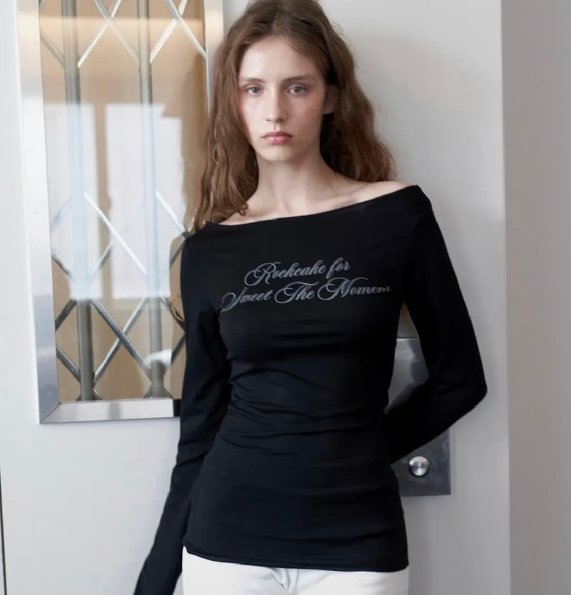 락케이크 Cursive Mesh Top 상품이미지1