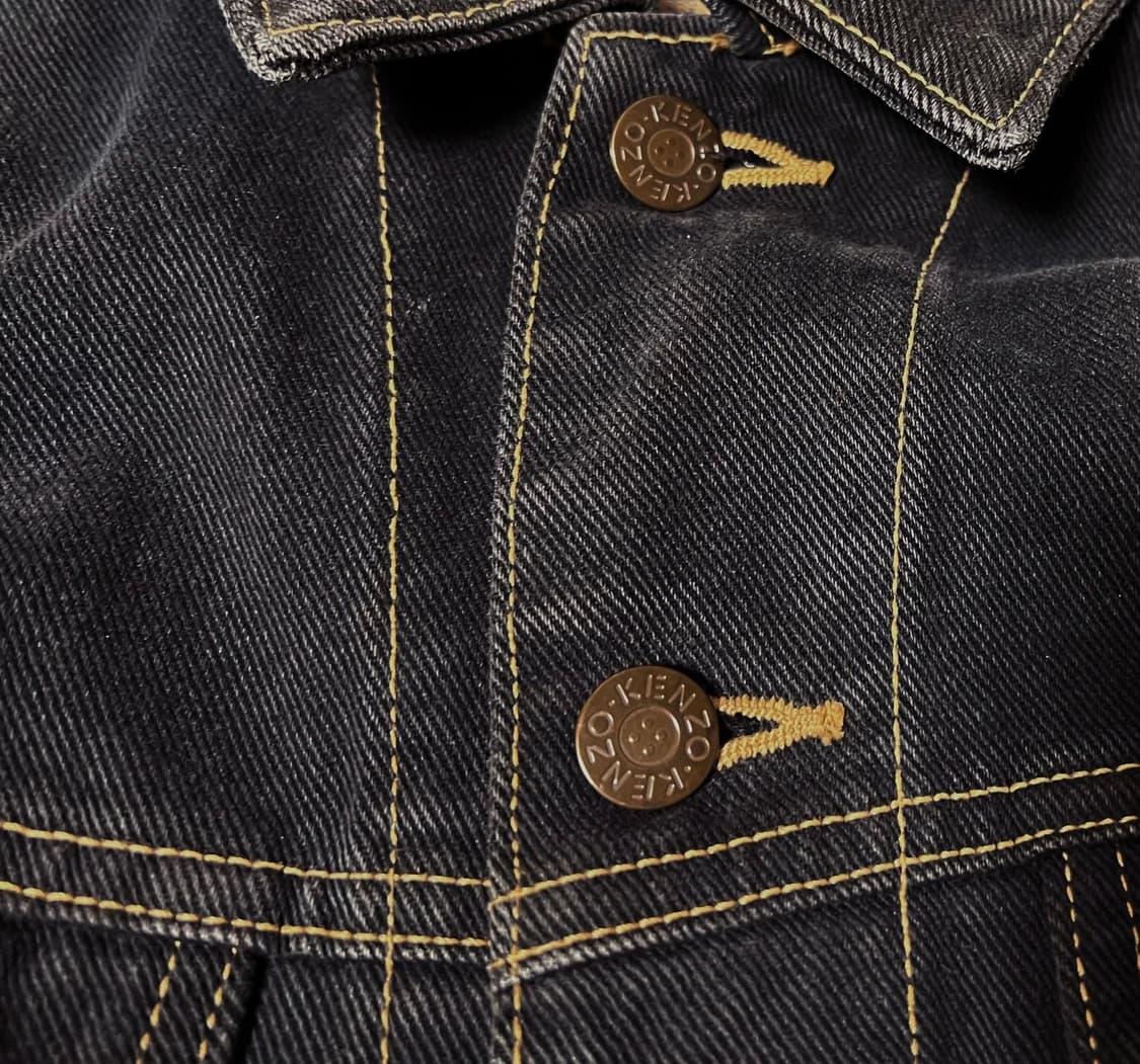 KENZO Jeans 블랙 데님 자켓 상품이미지5