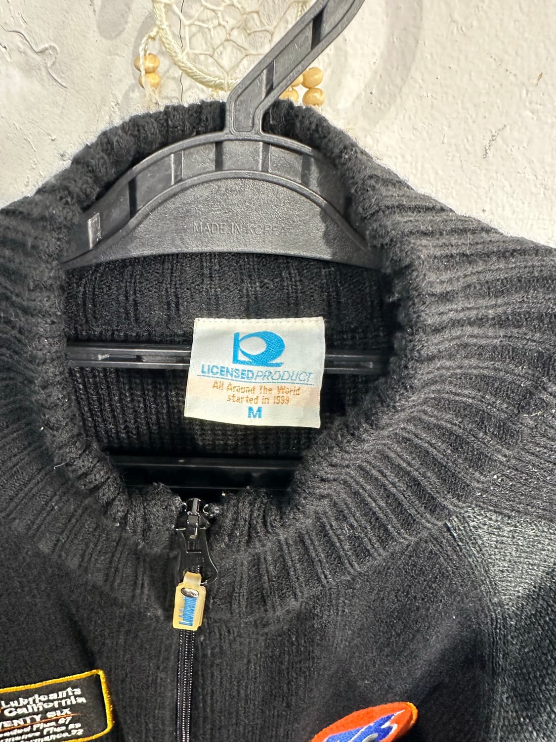 Jpn 일본 빈티지 니트 자켓 자수 집업 져지 상품이미지9