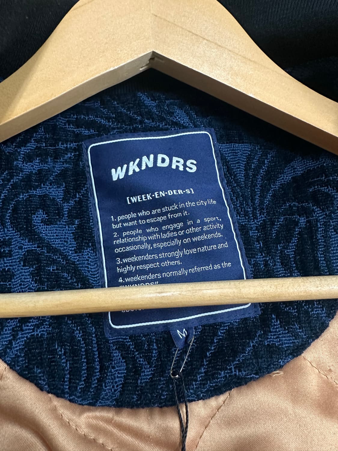 (M)위켄더스 플로럴 자카드 봄버 셋업 네이비 상품이미지6