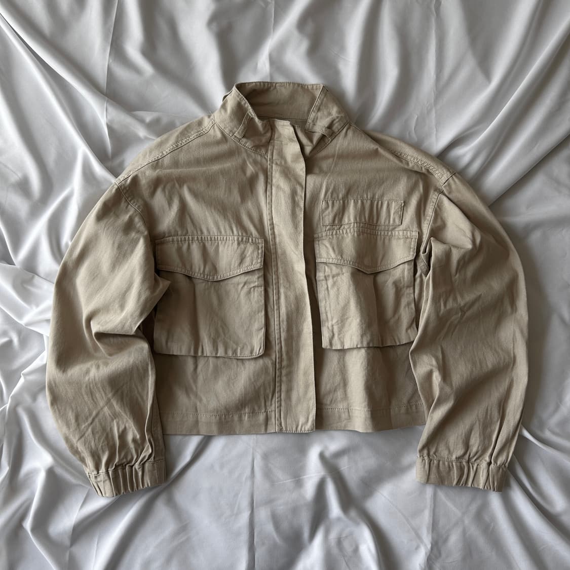 빈티지 GU 빅포켓 베이지 코튼 자켓 상품이미지6