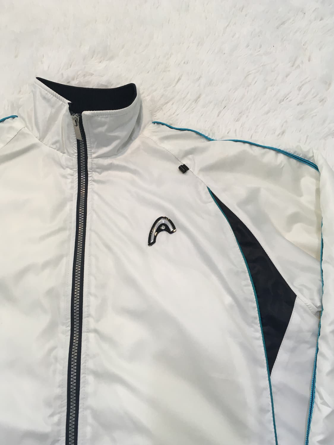 빈티지 화이트 헤드 경량 패딩 점퍼 y2k 스트릿 갸루 펑키 일본빈티지6 상품이미지7