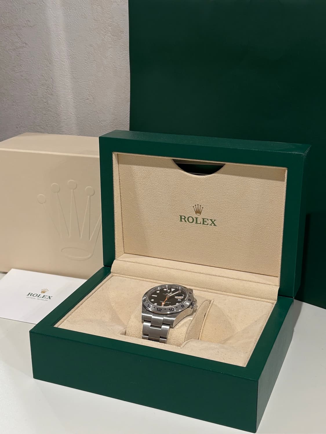 롤렉스 익스플로러 II 블랙 오이스터 스틸 42mm 상품이미지1