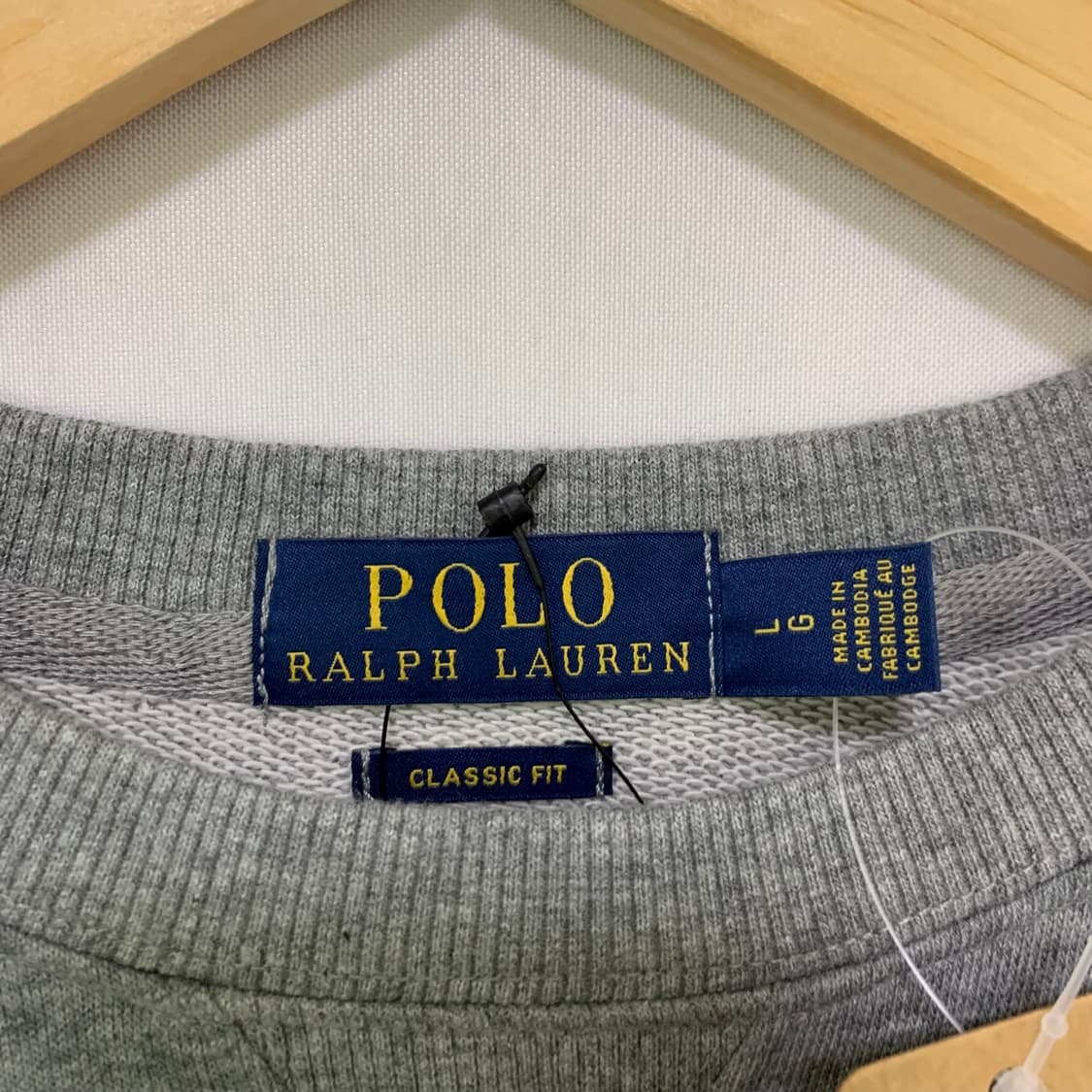 폴로 랄프로렌 폴로 베어 곰돌이 맨투맨 그레이 L 상품이미지5