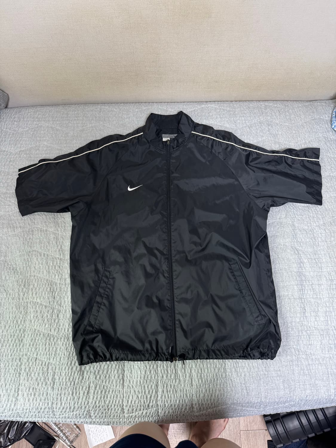 Vtg 00s 나이키 나일론 반팔 자켓(블랙) 상품이미지1