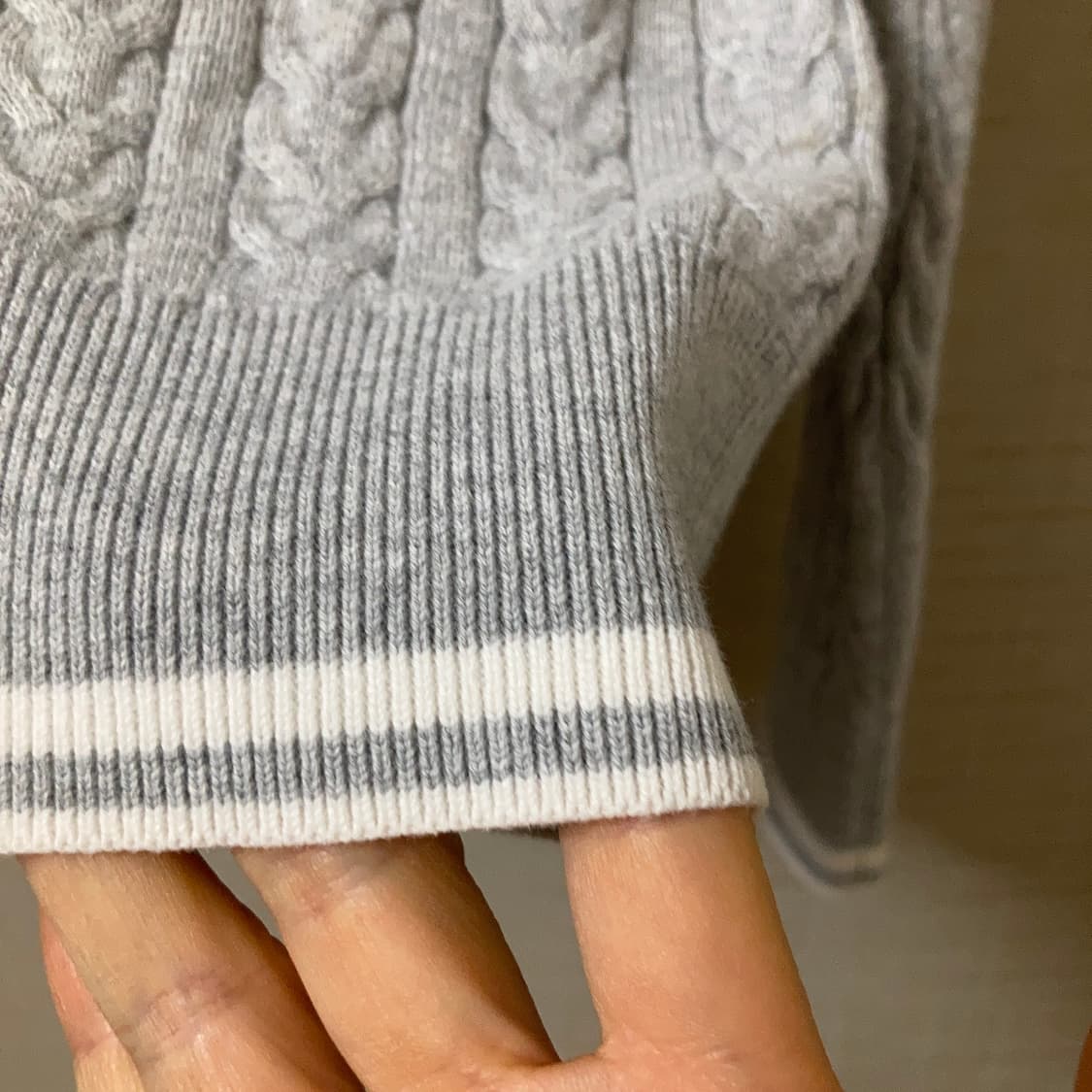 타미힐피거 로고 케이블 니트 면소재 봄니트 상품이미지6