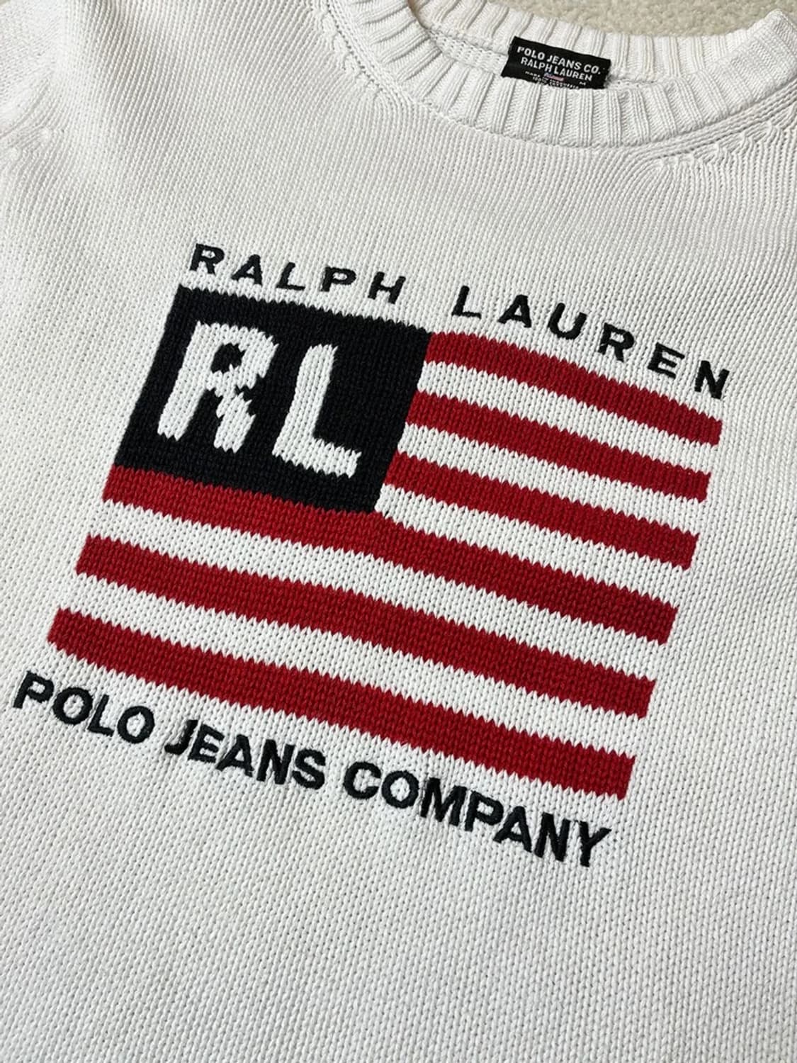 폴로진스 00's 아이코닉 플래그 니트 스웨터 PN6705 상품이미지3