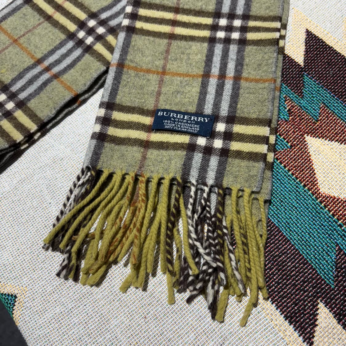 버버리 빈티지 채크패턴 머플러 상품이미지2