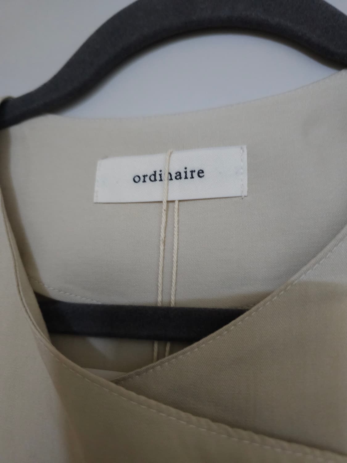 새상품)ordinaire 오디네르 언발란스 셔츠 블라우스 상품이미지3