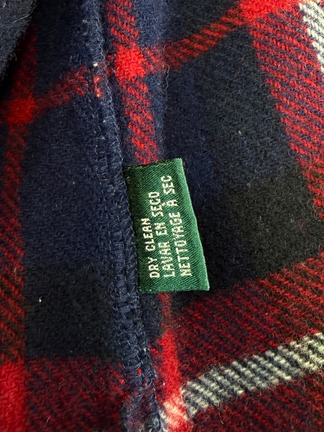 랄프로렌 체크울 집업자켓 상품이미지5