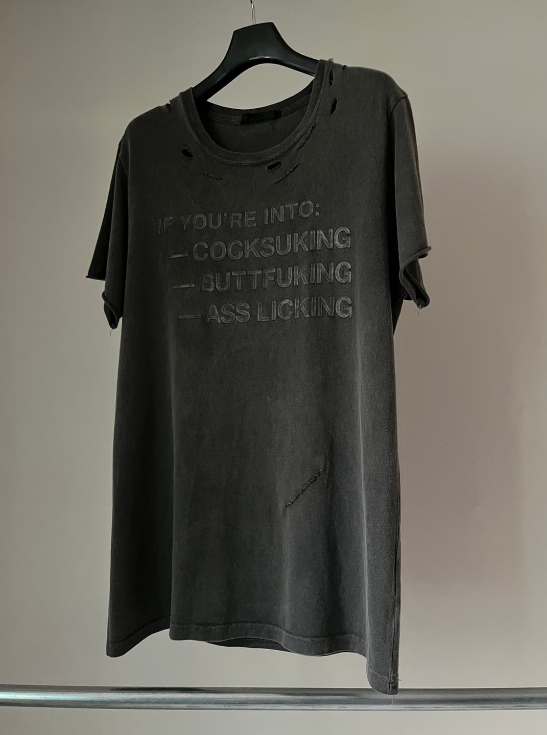 RICO Skull Printed&Damaged Cutsew  상품이미지1