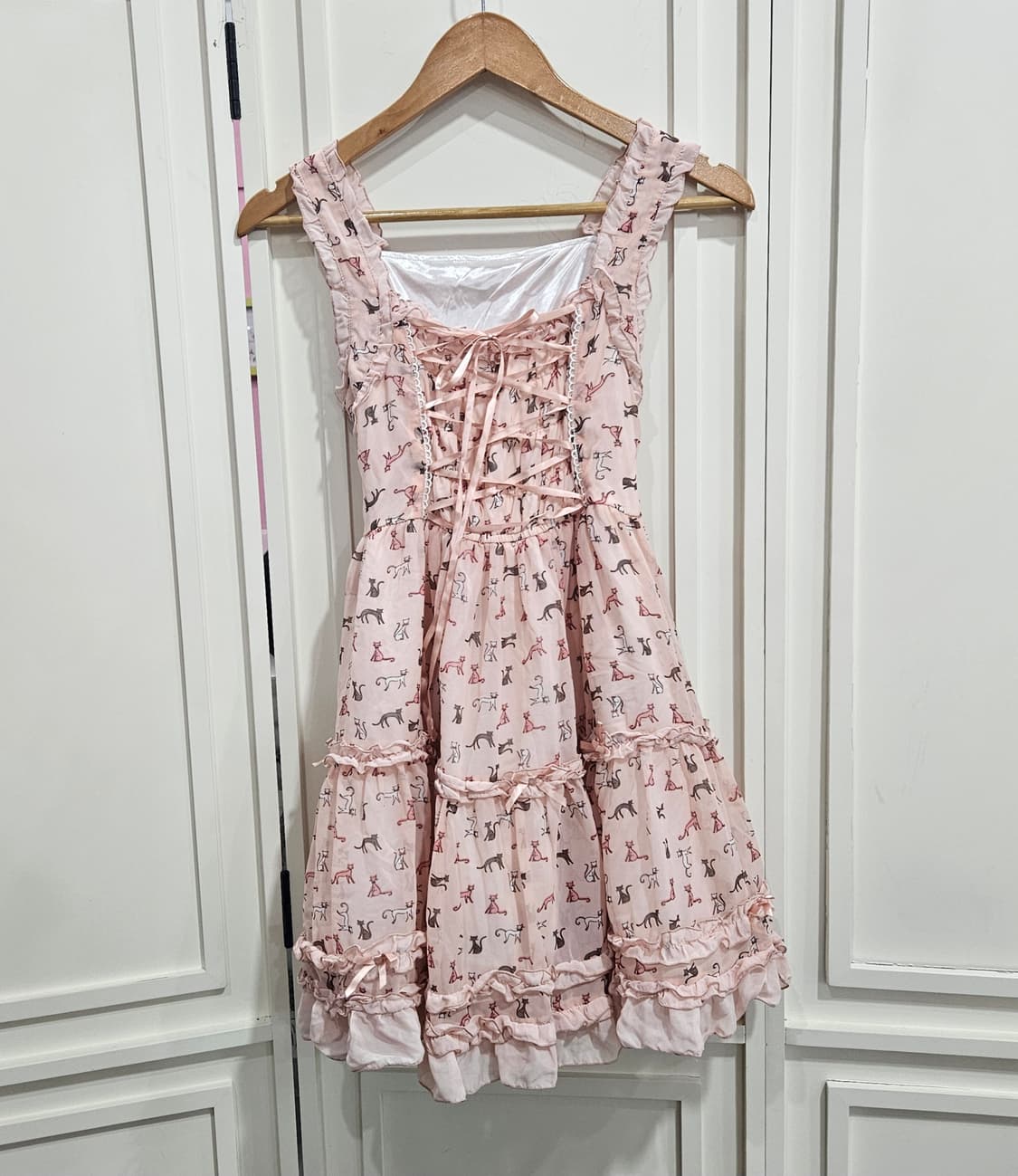 바디라인(BODYLINE)  레이스업 원피스 상품이미지1