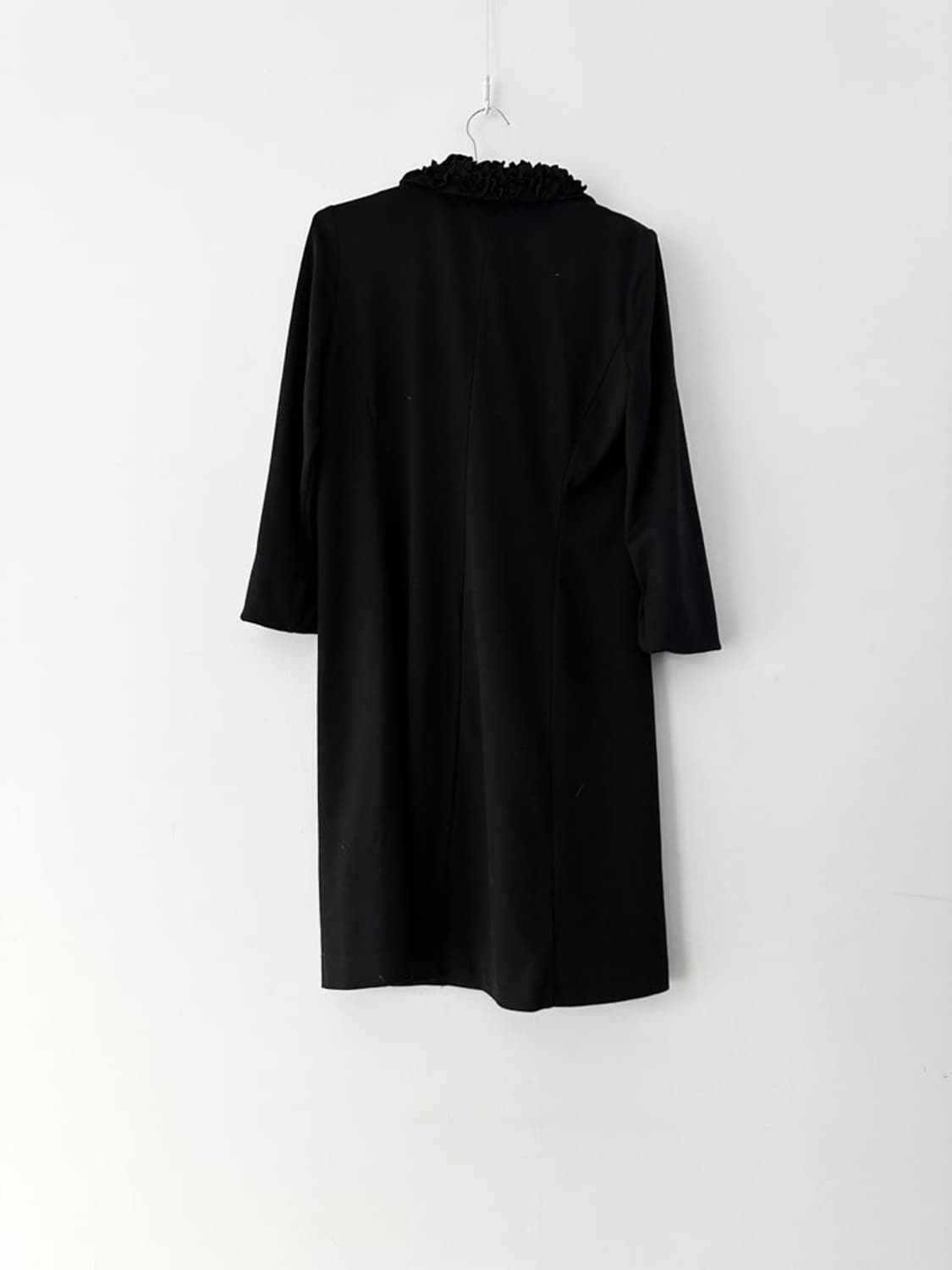 Rose neck detail jacket / black 상품이미지7