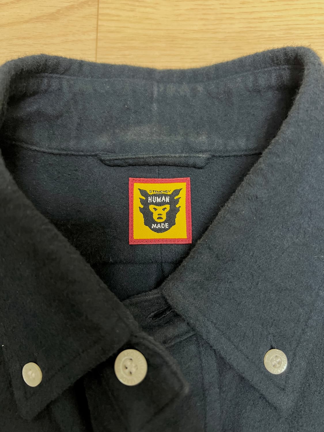 Human Made 휴먼메이드 플라넬 네이비 셔츠 상품이미지3