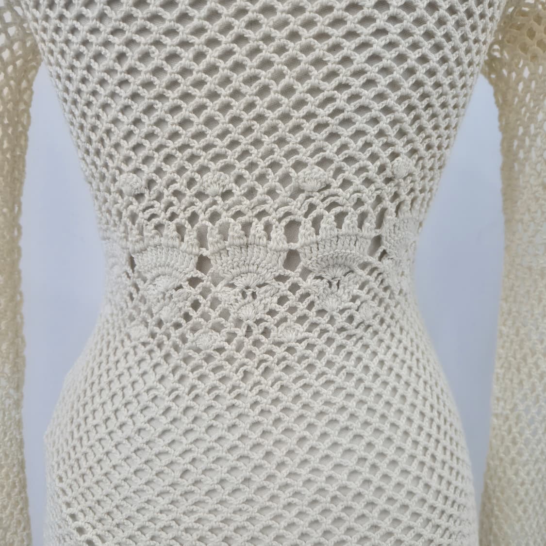 PACIFIC COAST 아이보리 크로셰 니트 가디건 상품이미지9