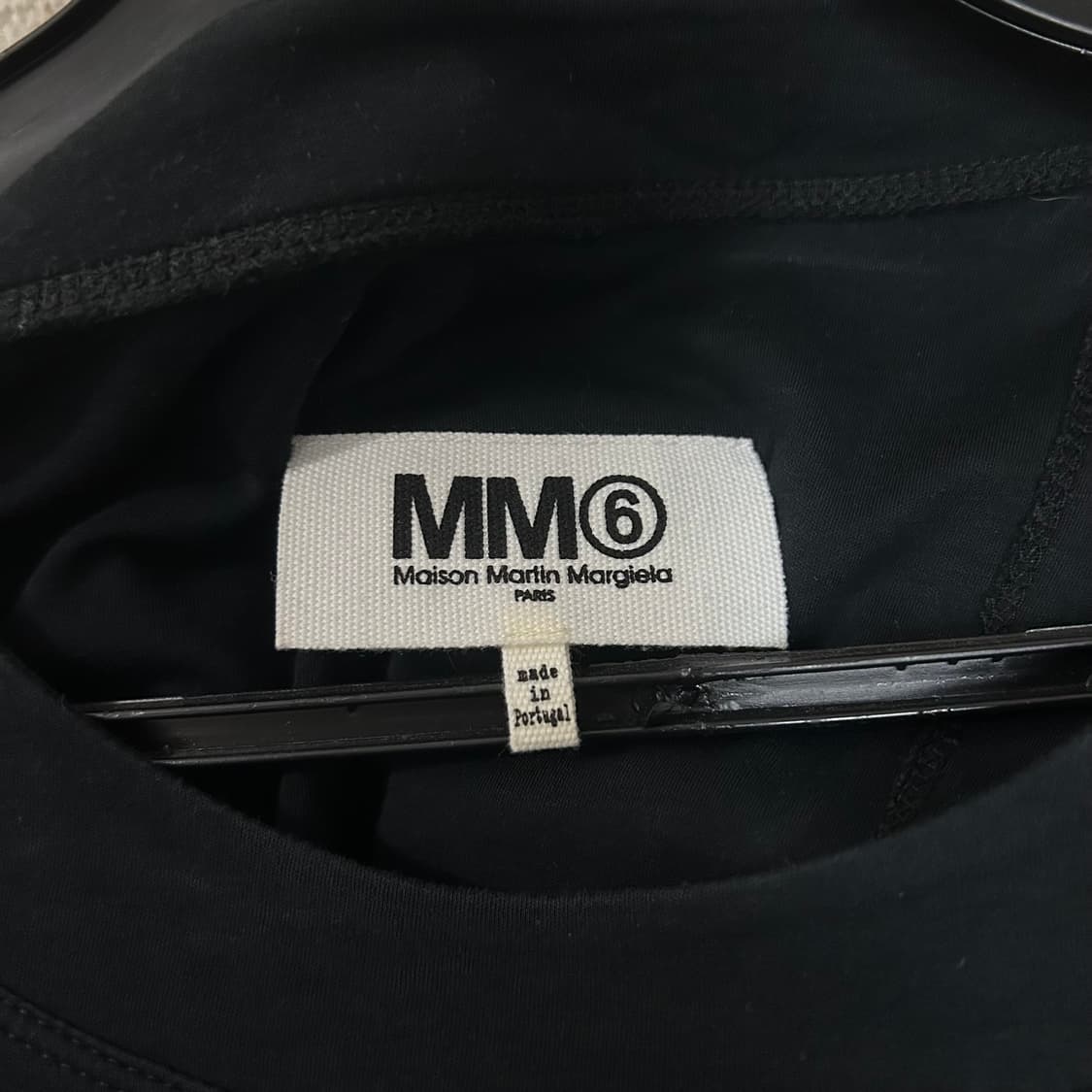 (XS) MM6 메종 마르지엘라 블랙 백컷아웃 롱슬리브 탑 상품이미지7