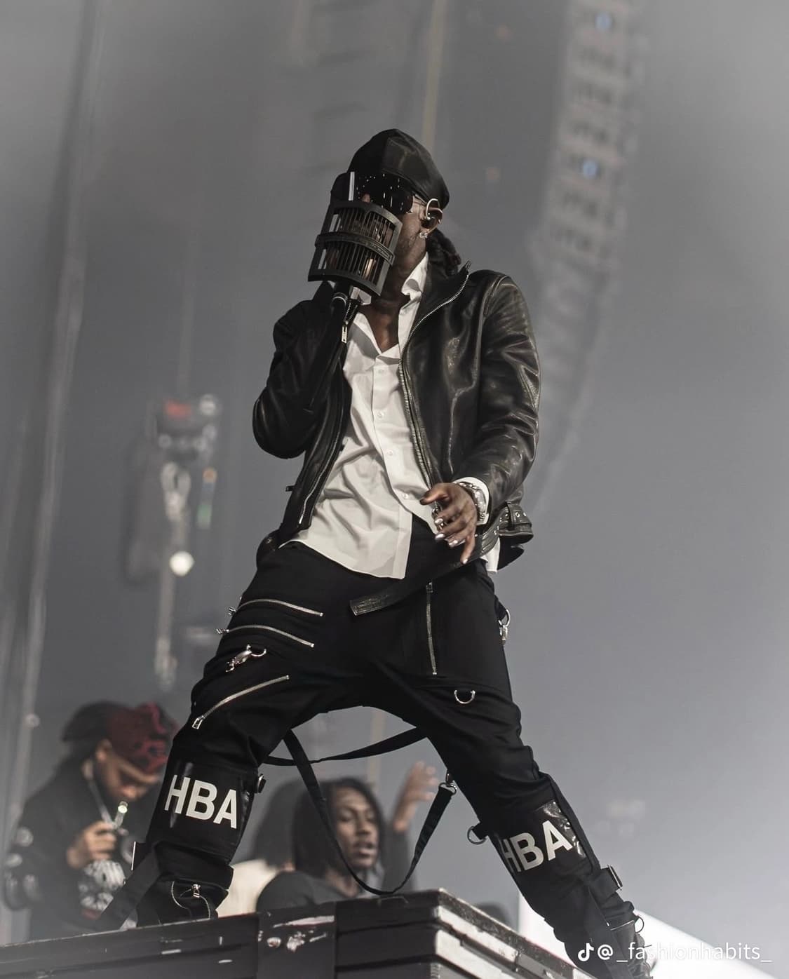 후드바이에어 본디지 팬츠 국문탭 카티착용 상품이미지2