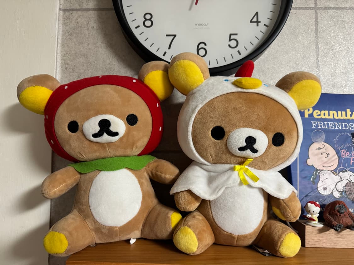 빈티지 고전 리락쿠마 딸기 코스튬 시팅인형 소장품 상품이미지3