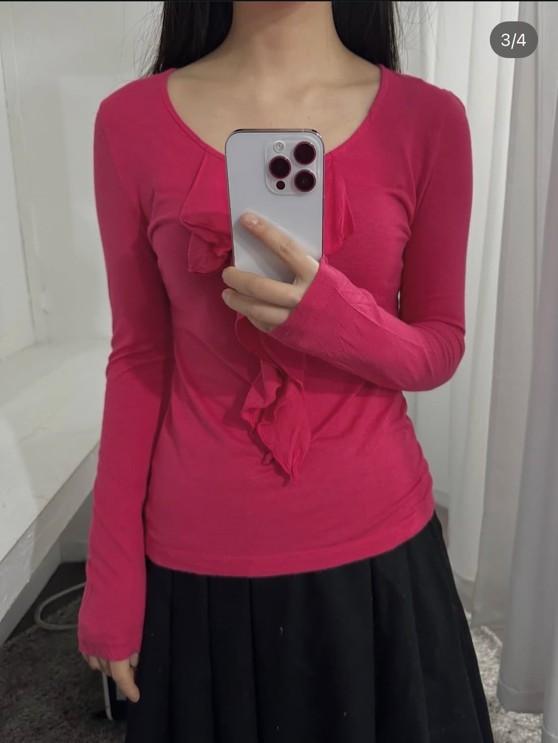 frill design longsleeve 상품이미지3