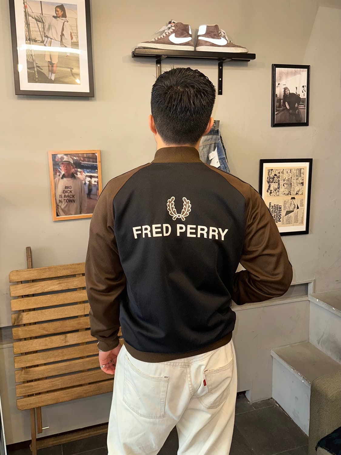 90-00‘s Fred Perry raglan logo jersey  상품이미지1