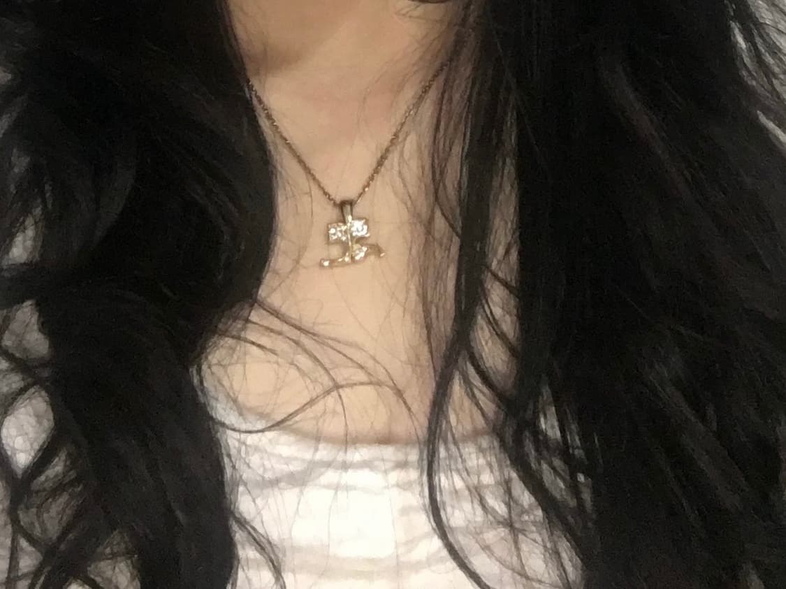 착샷 O 꾸레쥬 로고 목걸이 골드 갸루 오네갸루 상품이미지2