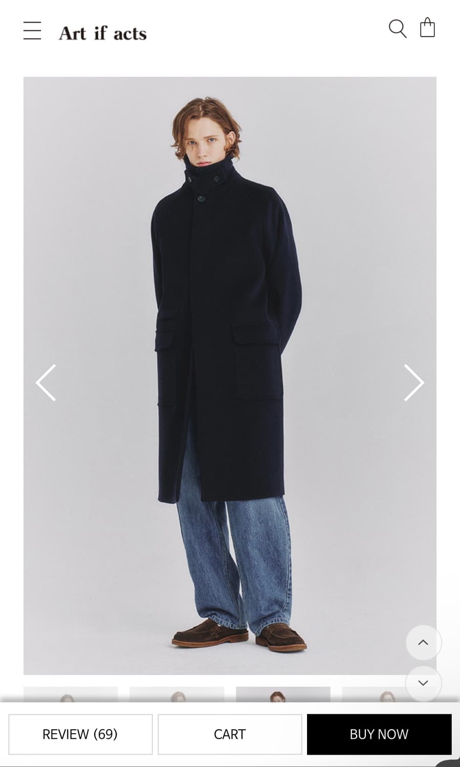 Art if acts 발마칸 코트 네이비 상품이미지3