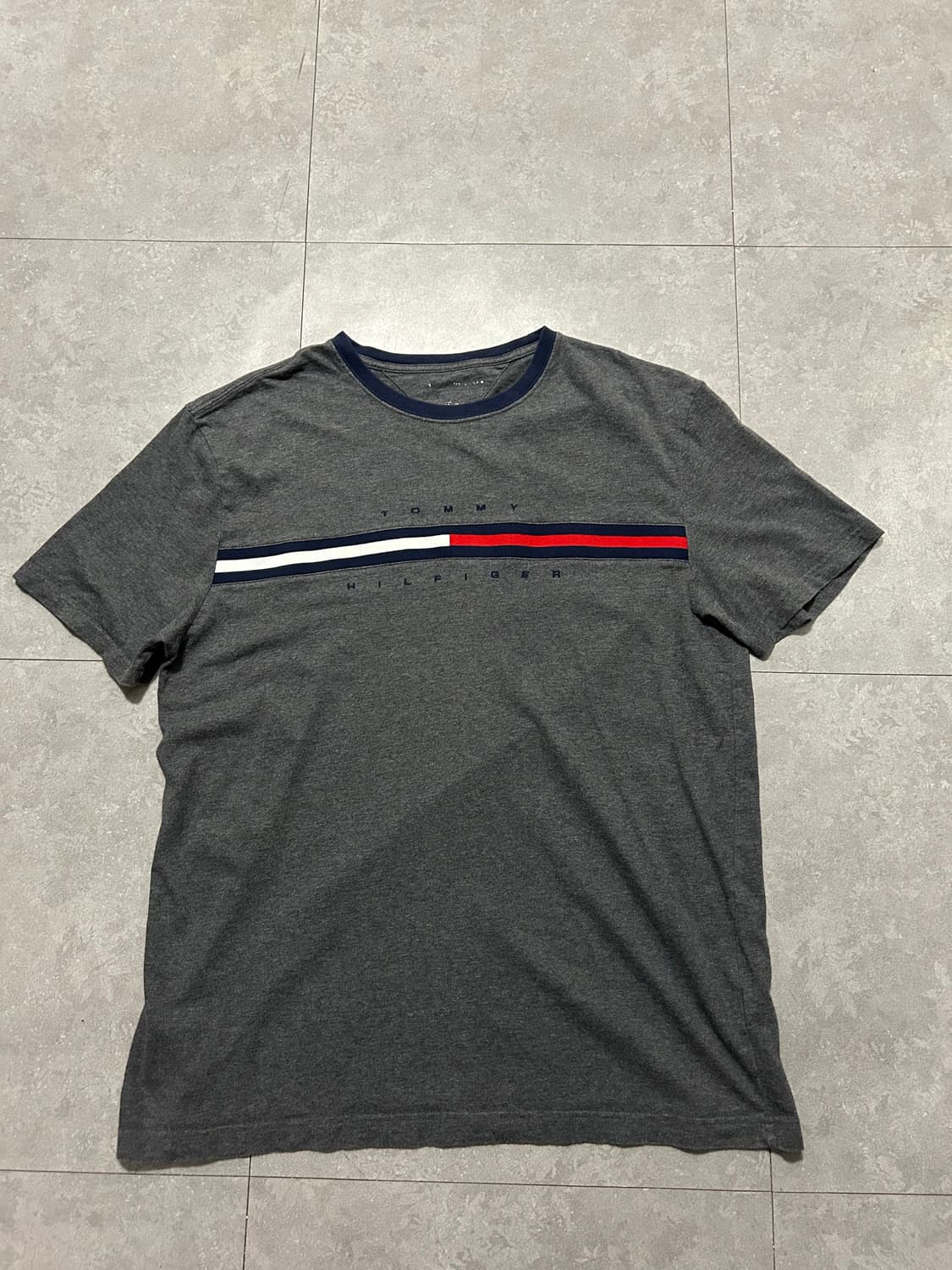 타미힐피거 니트로고 패치 빈티지 코튼 숏슬리브  티셔츠  100size  상품이미지1