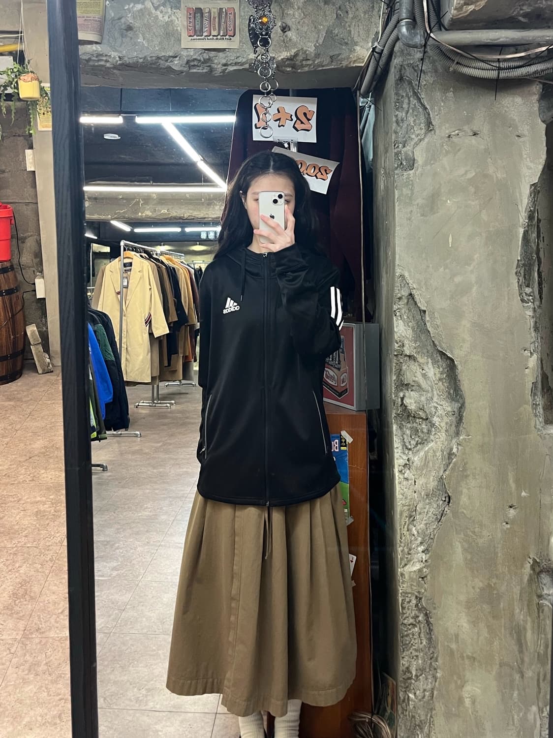 아디다스 후드집업 블랙 M #csz3489 상품이미지2