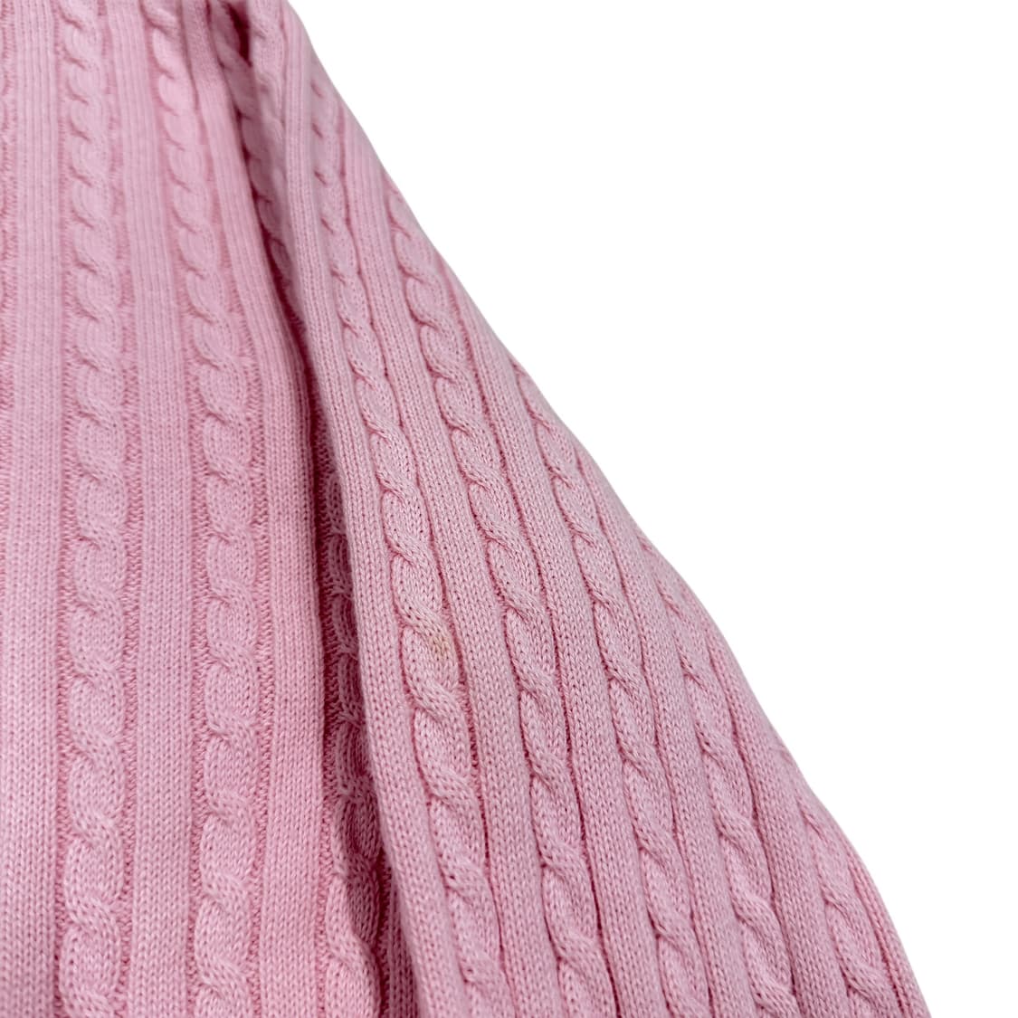 폴로랄프로렌 걸즈 딸기우유 핑크 꽈배기 니트 가디건 XL 상품이미지7