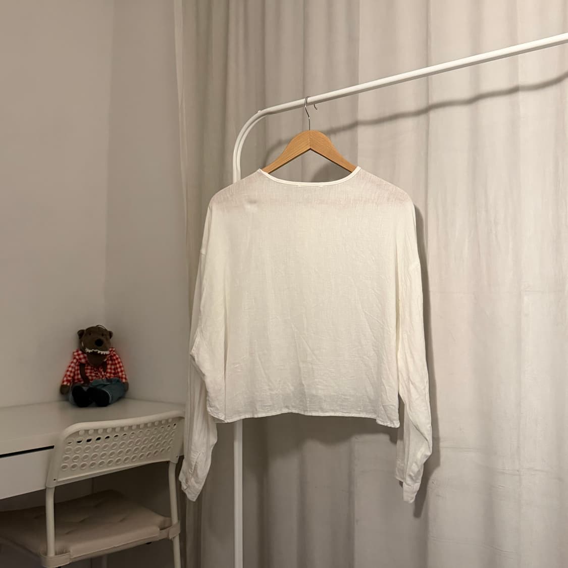 아메카지 린넨 버튼 블라우스 linen button blouse 상품이미지2