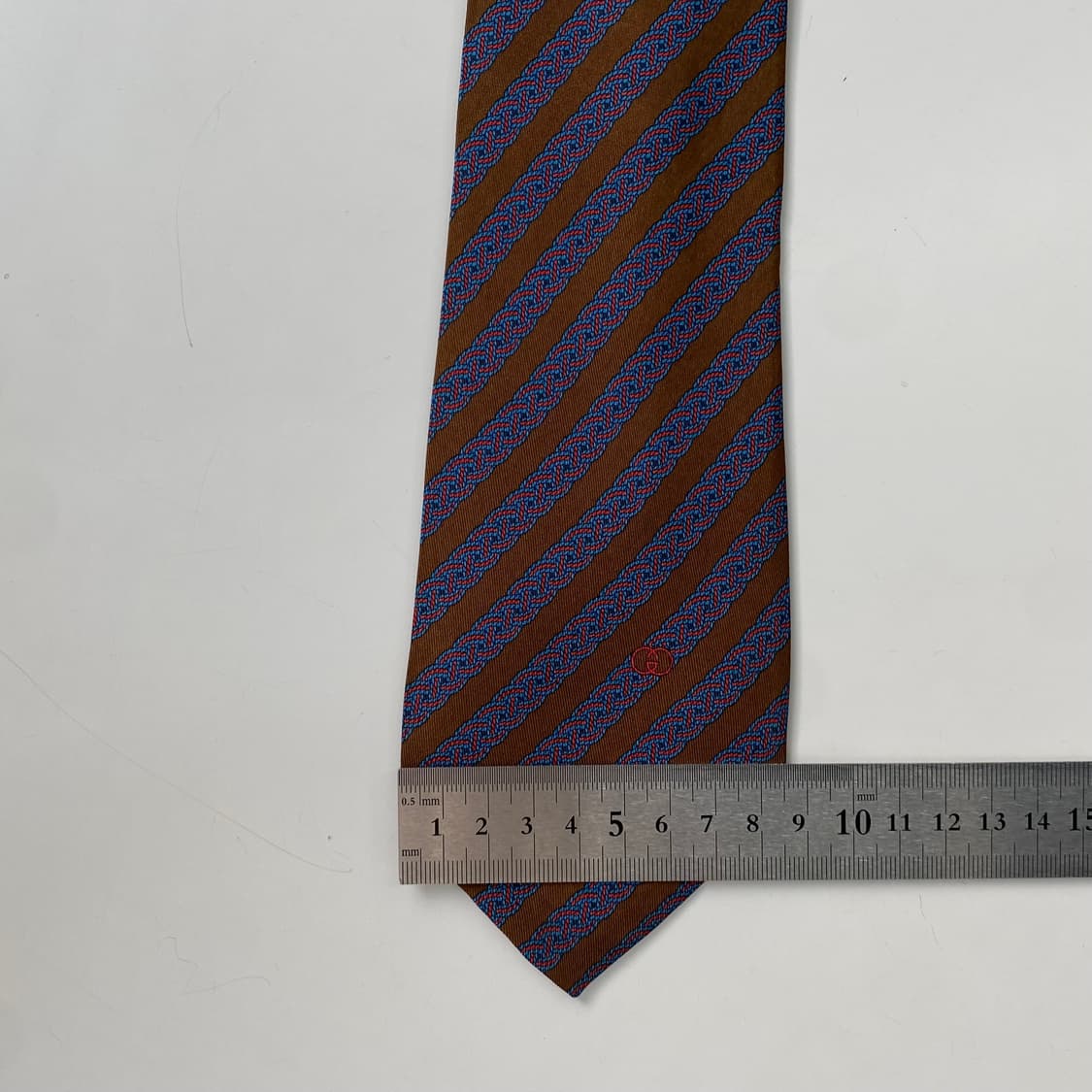 구찌(GUCCI) 심플로고 명품 정품 넥타이 8.6cm 상품이미지8