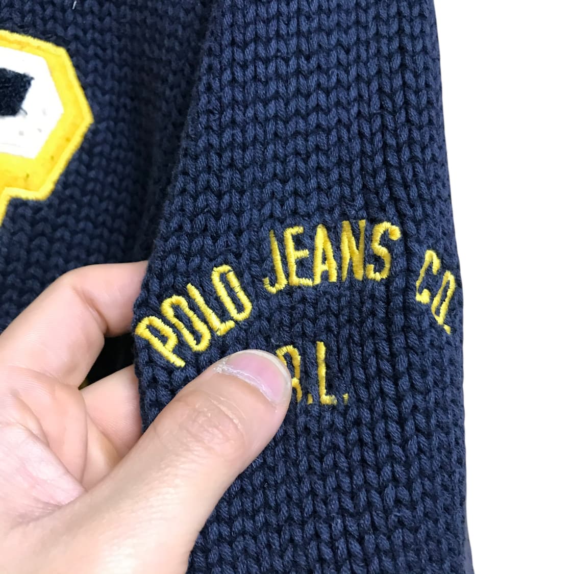 폴로 랄프로렌 RL 로고 니트 풀집업 상품이미지3