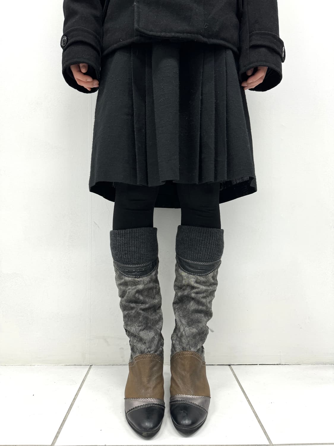 design knit boots 상품이미지4