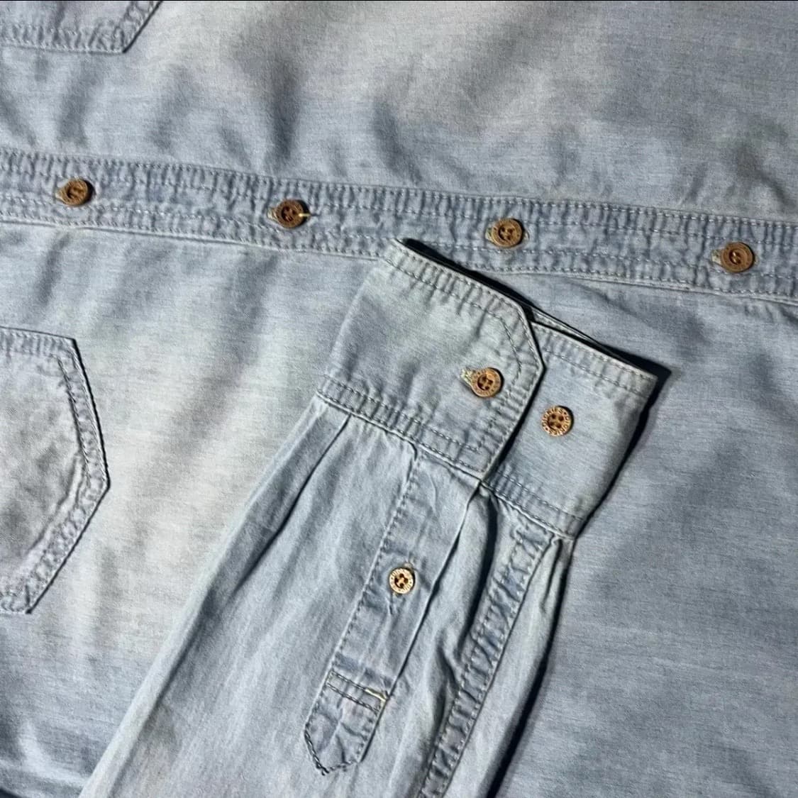 DICKIES 디키즈 워싱 데님 셔츠 상품이미지5