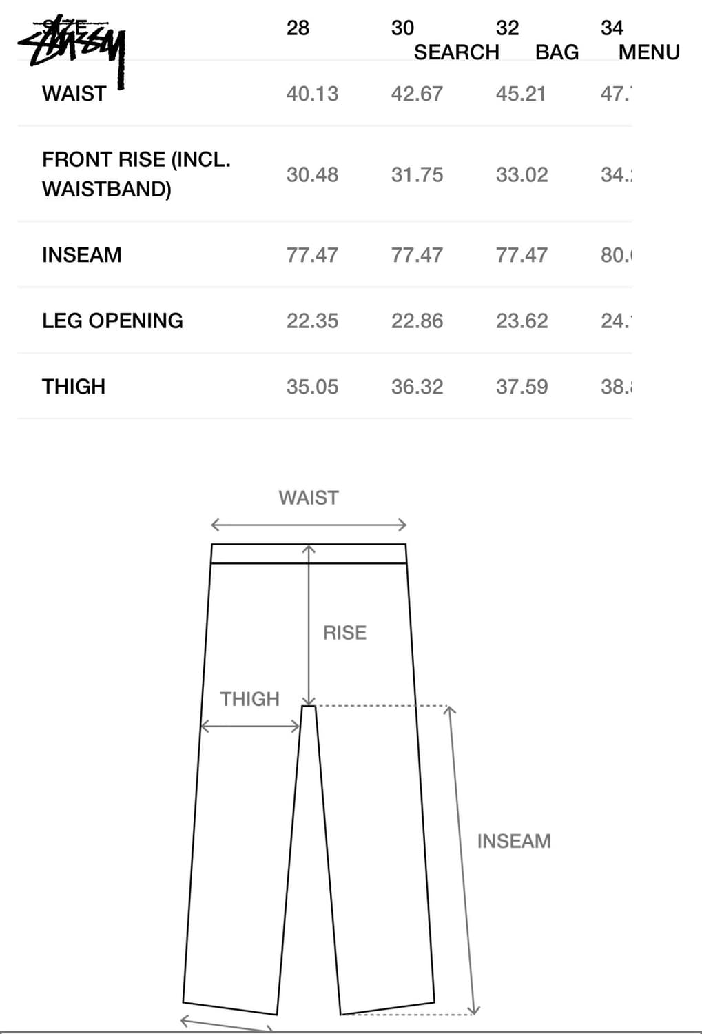 Stussy 스투시 빅올진 라이트워시 30 상품이미지10