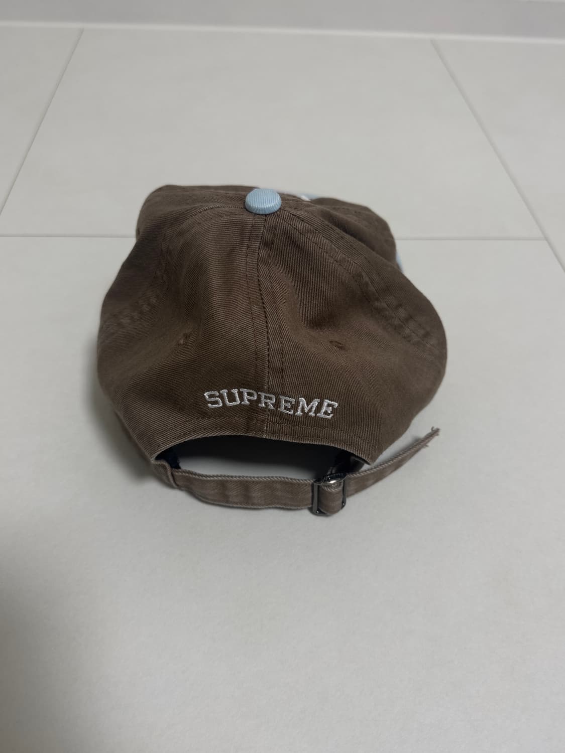슈프림 피그먼트 코티드 투톤 S 로고 6-패널 브라운 - 25FW 상품이미지3
