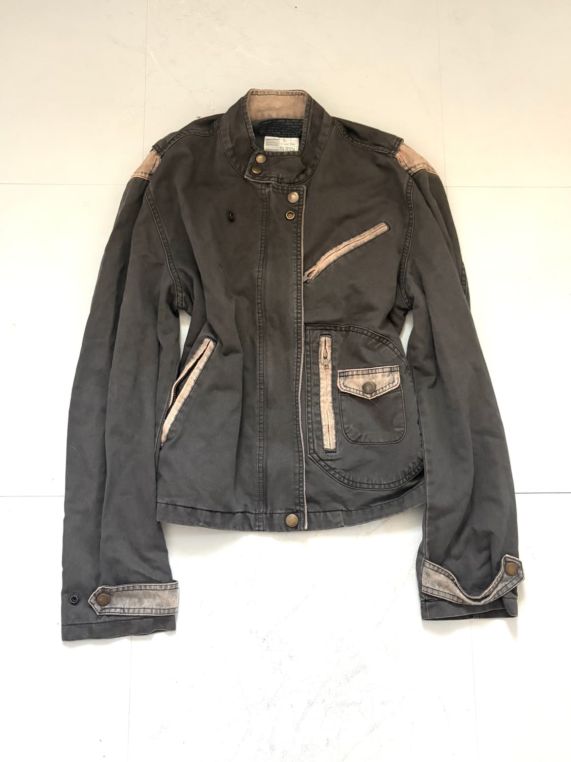 • charcoal neck buckle jacket 상품이미지1