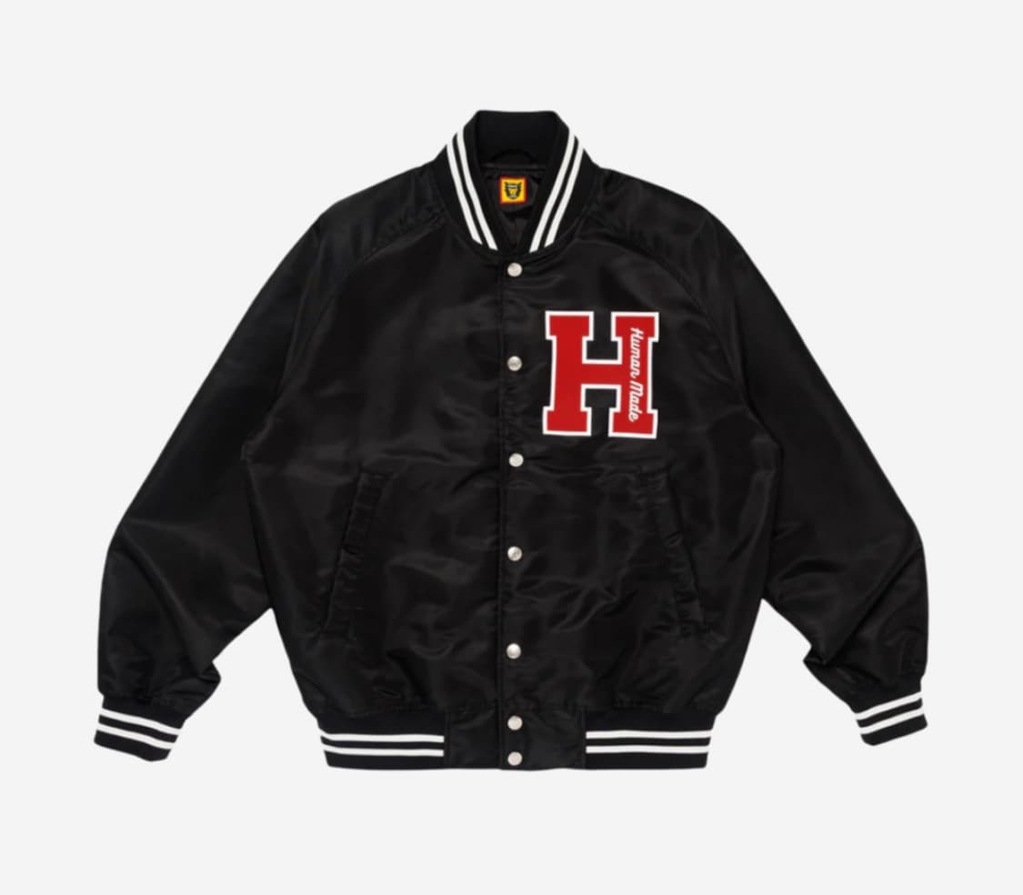 휴먼메이드 나일론 스타디움 자켓 블랙 상품이미지1