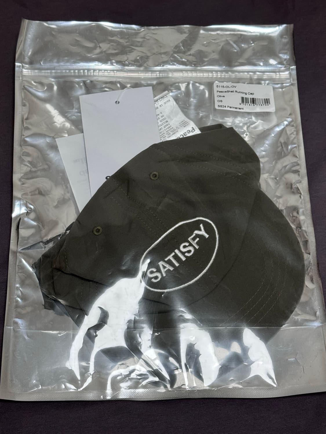 새티스파이 피스쉘 러닝캡 올리브 상품이미지2