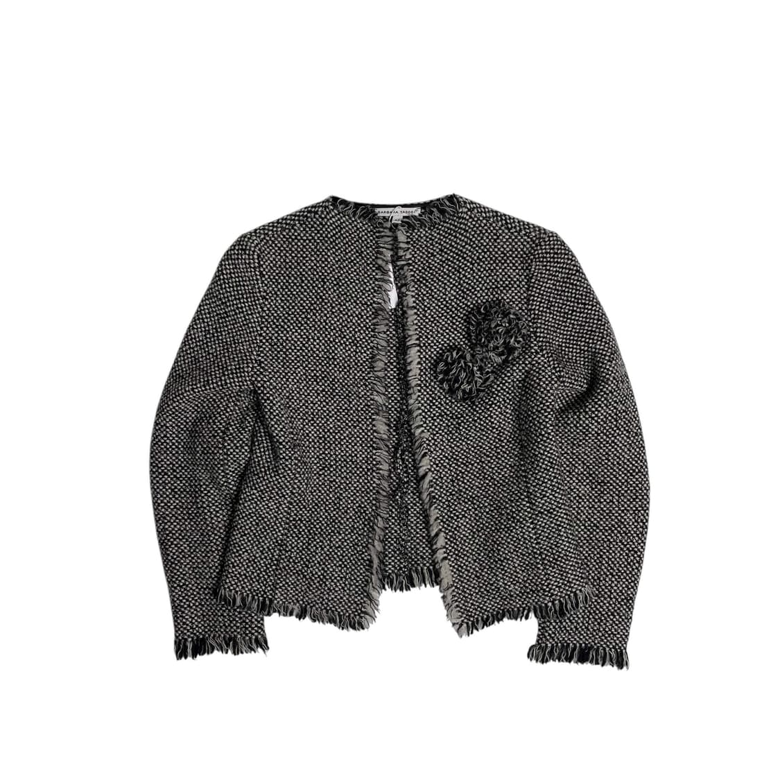 Barbara taddei 울 블렌드 트위드 자켓 (italy)    상품이미지1