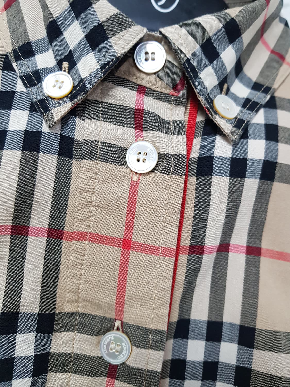 [55/36] 버버리 노바체크 셔츠 원피스 벨트 세트 상품이미지5