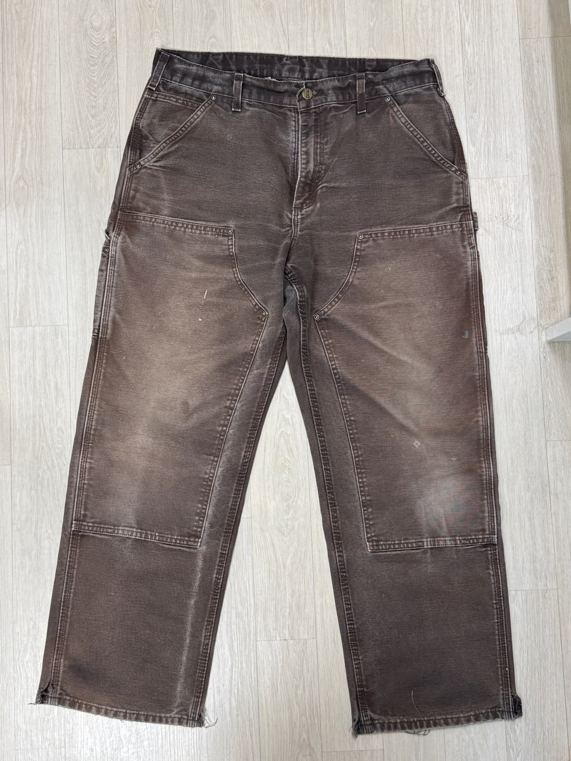 [34/30] 00s 칼하트 브라운 더블니 b136  상품이미지2