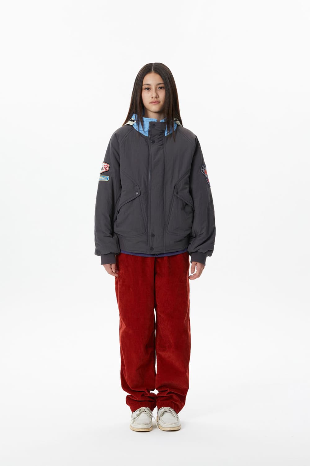 SUNLOVE 선러브 패치 디테일 패딩 자켓 상품이미지1