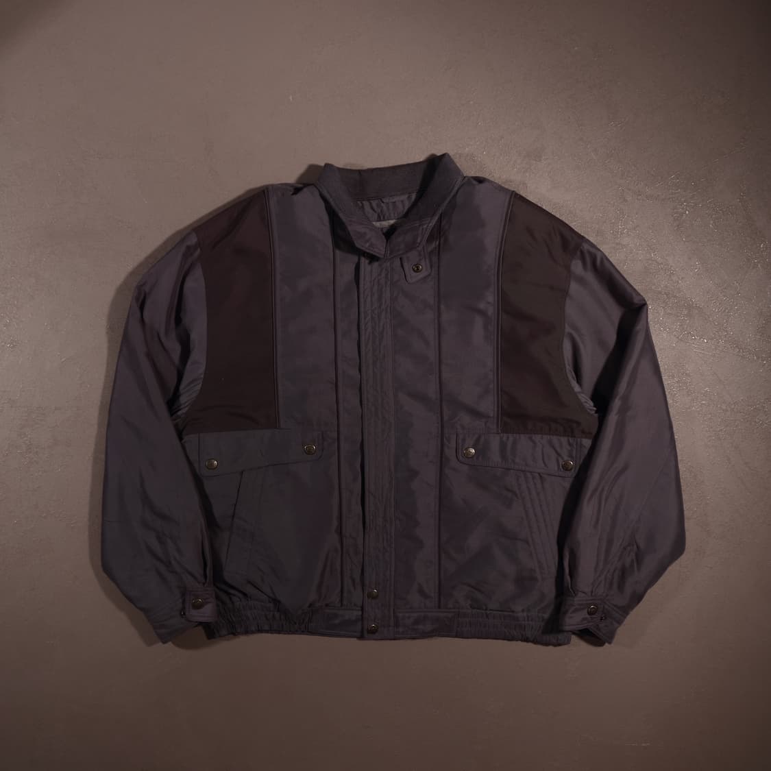 일본빈티지 벨벳 블루종 봄버자켓 상품이미지1